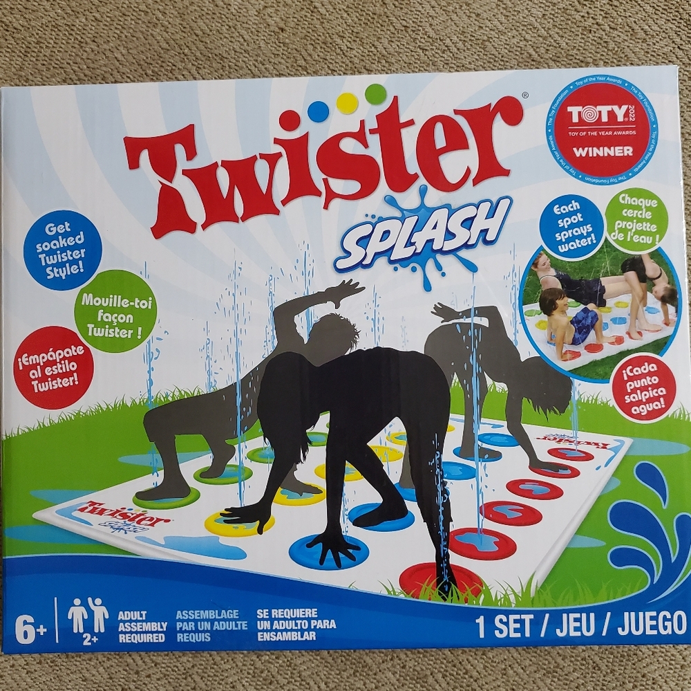 New in Box Twister Splash Game White Red, Blue, Green